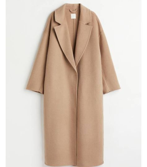 The Best January Buys From H&M, & Other Stories and Arket | Who What Wear UK H&m Jackets, Dark Brown Color, Camel Coat, Cute Fall Outfits, Wool Blend Coat, Fashion Outlet, Tweed Jacket, Fashion Company, Brown Color