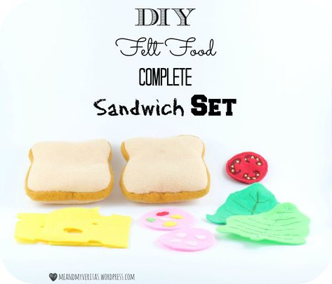 Complete Felt Sandwich Set: Tutorials. Felt Sandwich Pattern Free, Felt Food Templates, Diy Felt Food, Felt Sandwich, Kids Play Food, Recycle Projects, Felt Food Diy, Flannel Boards, Food Tutorials