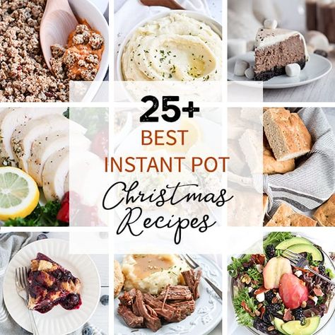 Best Instant Pot Christmas Recipes! Over 25 Instant Pot recipes to make your holidays easy and delicious. #instantpot #christmasrecipes #holidayrecipes #instantpotchristmas Spicy Cranberry Sauce, Mason Jar Breakfast, Cooking Christmas, Fancy Salads, Recipes For Christmas, Xmas Recipes, Christmas Jam, Christmas Ham, Glazed Ham