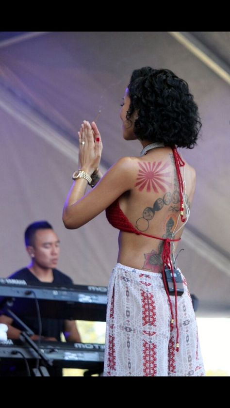 Jhene Aiko Tattoos, Big Sean And Jhene, Trey Songz, Jhene Aiko, Kehlani, Big Sean, Dope Tattoos, Rita Ora, Piercing Tattoo