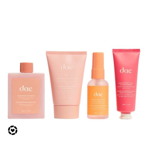 Shampoo And Conditioner Dae, Popular Hair Products, Mini Shampoo And Conditioner, Dae Hair Products, Travel Shampoo And Conditioner, Dae Haircare Styling Cream, Dae Styling Cream, Dae Shampoo, Shampoo Packaging