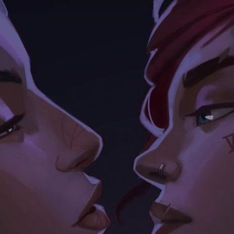 Vi and Caitlyn on Instagram: "Artist: @redtreacle   #violyn #caitlyn #violet #vi #arcane #leagueoflegends #lgbtqia #yuri #lesbian #fanart #caitvi" Vi And Caitlyn Yuri, Caitvi Headcanons, Caitvi Wallpaper, Caitvi Fanart, Vi And Caitlyn, Vi Arcane, League Of Legends, Art Reference, Violet