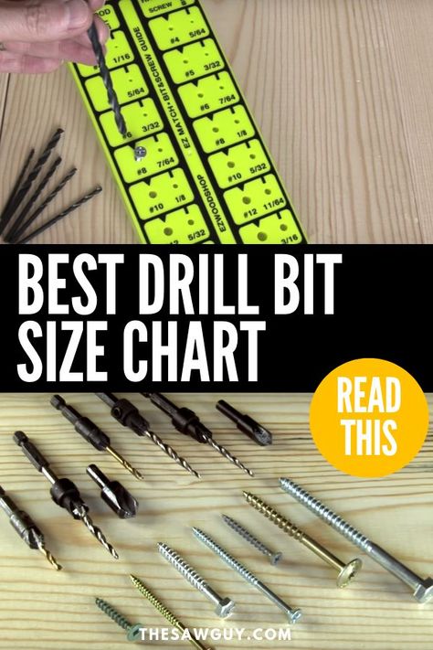 Having the right drill bit is critical when you're a carpenter or contractor. With so many options available on the market, it can get confusing. Check out our guide on how to find the best drill bit size chart for your projects.   #thesawguy #drillbitsizechart #drillbitsizes #carpentertools #woodworkingtools #bitsizechart #contractortools #DIYtools Hobby Workbench, Advanced Woodworking Plans, Drill Bit Sizes, Wood Drill Bits, Carpentry Tools, Tool Sheds, Wood Lathe, Teds Woodworking, Woodworking Projects Plans