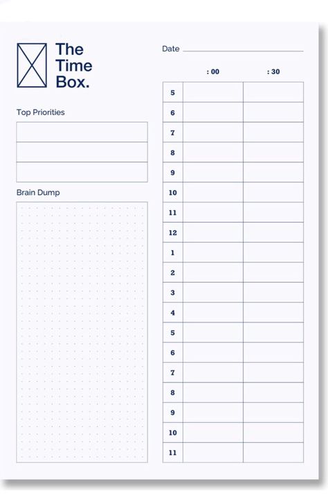 Arrives by Fri, May 12 Buy The Time Box Management Planner. Brain Dump Agenda Notebook - Personal Organizer Notepad for Work - 60 Sheets 7"X10" at Walmart.com Time Boxing, Time Blocking Planner, Time Management Planner, Menu Semanal, Rider Wallpaper, To Do List Notebook, Time Planner, Ielts Writing, Journal Books