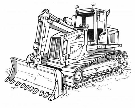 Construction Vehicles Coloring Pages Excavator Coloring Page, Vehicle Coloring Pages, Vehicles Coloring Pages, Big Machines, Cement Truck, Construction Vehicle, Truck Coloring Pages, Construction Crafts, Busy Bags