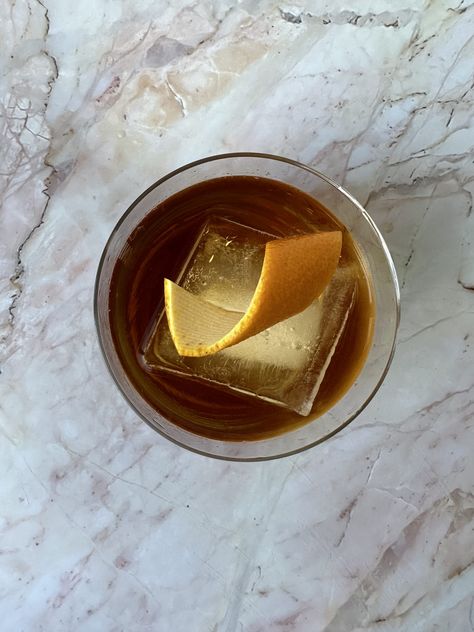 Southside Sips: Blutstein's Brown Butter Old-Fashioned - Southforker Brown Butter Cocktail, Brown Butter Old Fashioned, Diplomatico Rum, Bourbon Maple Syrup, Cocktail Ingredients, Dark Rum, Cocktail Menu, Cheese Cloth, Classic Cocktails