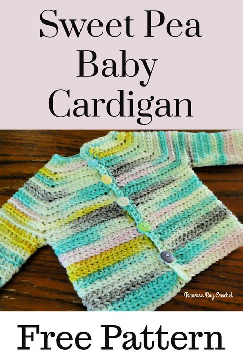 Crochet Baby Cardigan Free Pattern Easy, Baby Crochet Cardigan, Crochet Cardigan Free Pattern, Crochet Baby Shrug, Crochet Baby Cardigan Free Pattern, Infant Sweater, Cardigan Free Pattern, Learning Crochet, Jackets Pattern