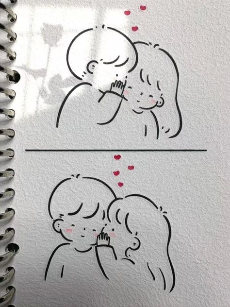 longhair girl Cute Love Doodles Couples Romantic, Cute Love Doodles Couples, Cute Love Sketches, Hand Art Kids, Aesthetic Profile Picture Cartoon Soft, Boho Art Drawings, Easy Love Drawings, Love Doodles, Cartoon Girl Drawing