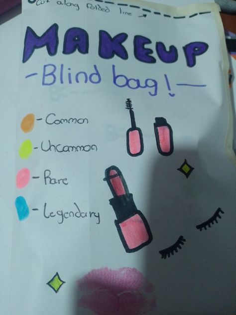 Blind bag idea, please give Credits when you do it.🌹🌹🌹✨✨😊 Homemade Blind Bag Ideas, Paper Blind Bags Ideas, Blind Bag Ideas Paper, Paper Blind Bag Ideas, Blindbag Ideas, Diy Blind Bags, Paper Blind Bags, Blind Bag Ideas, How To Make Blinds