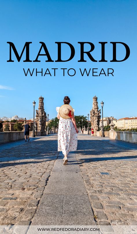 Don't know what to wear in Madrid? Check out this quick packing list for Madrid with helpful and essential travel tips and a seasonal overview | What to wear in Madrid in March | What to wear in Madrid in February | What to wear in Madrid in April | Madrid packing list | What to wear in Madrid in May | What to wear in Madrid in October | Madrid Spain travel packing lists | What to wear in Madrid in summer | what to wear in Madrid in September | What to wear in Madrid in November | Madrid Holiday Outfit, Outfits For Madrid Summer, Madrid November Outfit, Madrid In October, Madrid Street Style 2024, Madrid Packing List Summer, Outfits For Madrid In Fall, Madrid In November Outfits, Madrid In November