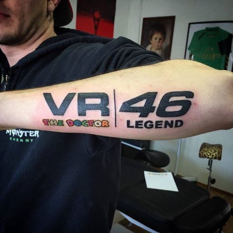 46 Tattoo Rossi, Vr 46 Tattoo, 46 Tattoo, Valentino Rossi Logo, Vale Rossi, Crew Cut Haircut, Jetta A4, Motogp Valentino Rossi, Sport Tattoos