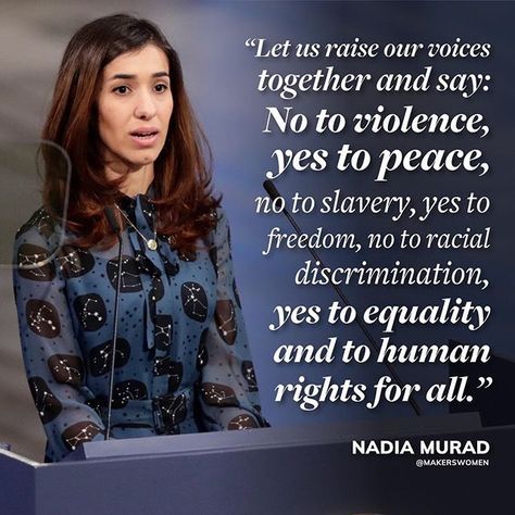 Our humanity, our compassion, our voice.... Nadia Murad, Celia Hammond, Georgina Chapman, Bee Free, Freida Pinto, Birds In The Sky, Rose Byrne, Lean In, Lupita Nyong'o