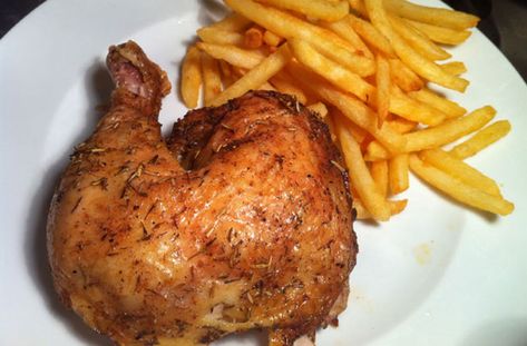 Devilled chicken and chips is so simple to make and a great way of adding flavour to your chicken, serve with homemade chips and enjoy Chips And Chicken, Devilled Chicken, Crunchy Chicken, Homemade Fries, Chicken And Chips, Homemade Chips, Pub Food, Smoked Chicken, Roast Chicken