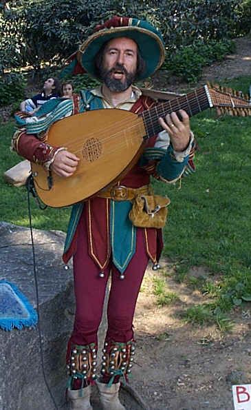 Bard Costume Men, Medieval Circus, Bard Costume, Medieval Musician, Bard Outfit, Medieval Jester, Minstrel Show, Drag Queen Costumes, Ren Faire Outfits