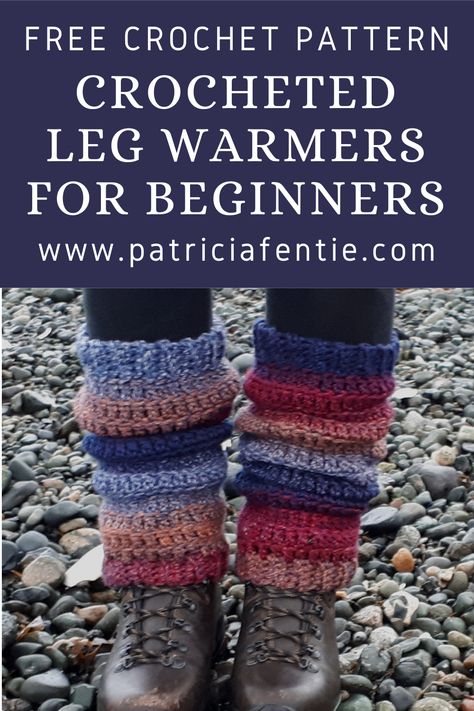 Learn how to crochet leg warmers for beginners. This easy pattern comes with both a video tutorial and a written pattern. The leg warmers would make a perfect gift or item to sell at craft fairs because they crochet up very quickly. Check it out! Crochet Leg Warmers For Beginners, Crochet Leg Warmers Free Pattern, Leg Warmers Crochet Pattern, New Crochet Patterns, Crochet Boot Cuff, Leg Warmers Pattern, Mom Crafts, Diy Mom, Crochet Boot Cuffs