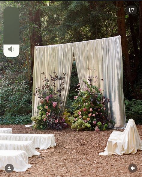 Backyard Wedding Ceremony, Backyard Reception, Wedding Altars, Wedding 2025, Ceremony Inspiration, Ceremony Backdrop, Luxury Weddings, Beautiful Backyards, We Are Together