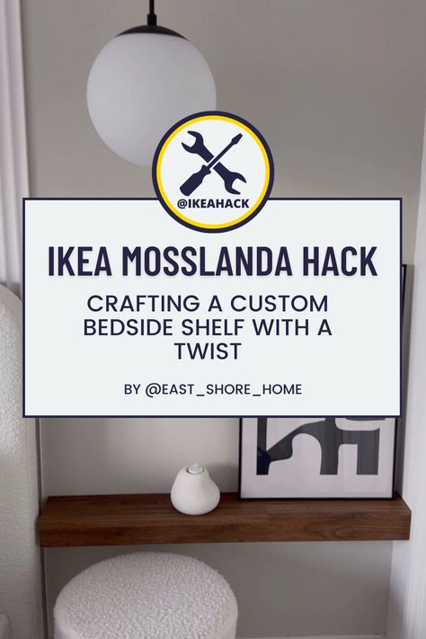 Ikea Mosslanda Hack, Mosslanda Ikea, Ikea Mosslanda, Mosslanda Picture Ledge, Picture Ledges, Large Lips, Bedside Shelf, Ashley Home, Picture Ledge