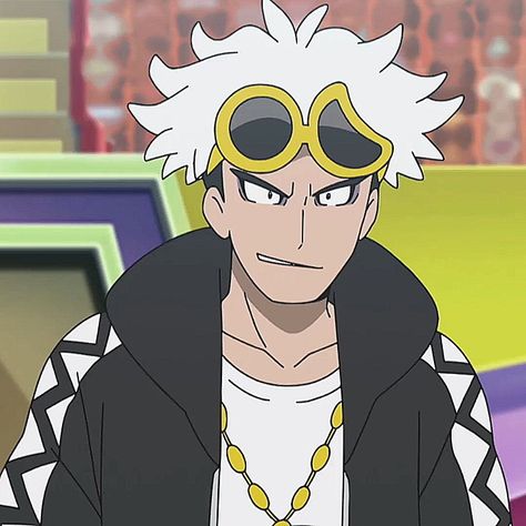 Pokemon Teams Ideas, Guzma Pokemon Pfp, Team Skull Guzma, Guzma Pokemon Icon, Guzma Pokemon Fanart, Pokemon Professor, Guzma Pokemon, Pokemon Guzma, Team Skull