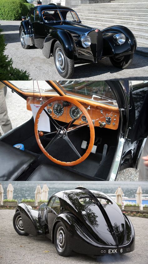 Bugatti Type 57sc Atlantic, Ettore Bugatti, Bugatti Atlantic, Concept Cars Vintage, Bugatti Type 57, Classic Racing Cars, Vintage Muscle Cars, Bugatti Cars, Sport Automobile