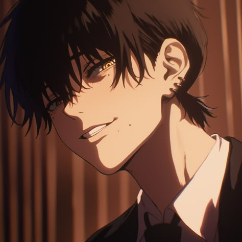 Male Anime Men Icon, Male Oc Ideas Character Design, Chainsaw Man Oc Male, Anime Men Pfp, Anime Oc Man, Anime Black Male, Anime Black Hair Boy, Black Hair Anime Characters, Black Hair Oc Male