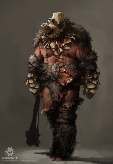 Barbarian Character Art, Pict Warrior, Skull Armor, Far Cry Primal, Nordland, Prehistoric Art, Far Cry, Model Sheet, Concept Artist