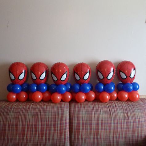 see my work on Facebook rosielloons Spiderman Balloon, Spiderman Theme Party, Spiderman Birthday Party Decorations, Spiderman Birthday Cake, Marvel Birthday Party, Spiderman Theme, Avenger Birthday Party, Spiderman Birthday Party, Avengers Birthday