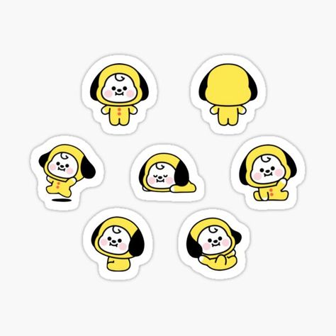 Bt21 Babies Gifts & Merchandise | Redbubble Cheap Baby Gifts, Rj Bt21, Penanda Buku, Kpop Diy, Pop Stickers, Stickers Kawaii, Tumblr Stickers, Sticker Template, Bts Drawings