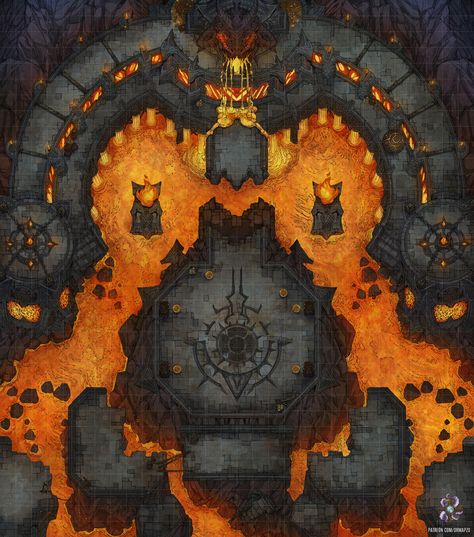 https://www.patreon.com/drmapzo #dnd #map #dungeonsanddragons #battlemap #fantasy #dungeon #forest #lava #temple #cave #fire #dragonlance #greyhawk #5e #5eart #5emap #environment #adventure #magic #outdoors #wilderness #plains #forgottenrealms #roll20 #fantasygrounds #gameart #art #tabletop #rpg #pathfinder #heroclix #encounter #grid #miniatures #cartography Dungeon Boss, Fantasy Dungeon, Pathfinder Maps, Dnd World Map, Battle Map, Fantasy World Map, Dungeons And Dragons Classes, Dnd Dragons, Tabletop Rpg Maps