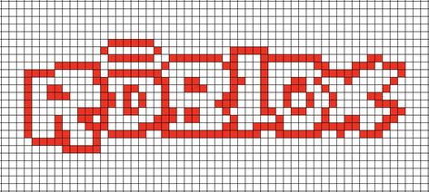 A pixel art template of the old 2006 Roblox logo.

Roblox is an online video game (multiplayer).

This exact new design and colour appeared then (in 2006) and through-out the next year's until 2017. So there's no need to create the others' in that category of years. Roblox Pixel Art, Roblox Logo, Square Drawing, Plastic Canvas Letters, Crochet C2c Pattern, Crochet Grid, Grid Art, Graph Paper Designs, Graph Paper Drawings