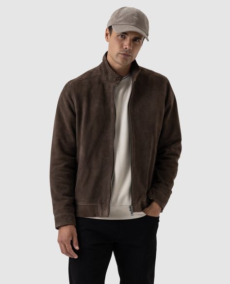 Glen Massey Leather Jacket Suede Jacket Men, Leather Coat Jacket, Winter Mode, Brown Suede Jacket, Real Leather Jacket, Classic Jacket, Brown Jacket, Suede Jacket, Leather Jacket Men