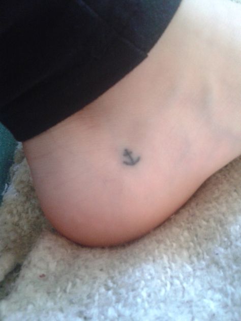 My little stick n poke anchor at my foot ♥ Anchor Stick And Poke, Little Stick And Poke Tattoos, Hand Doodles, Stick N Poke, Small Pretty Tattoos, Stick N Poke Tattoo, Poke Tattoo, Stick And Poke, Tat Ideas