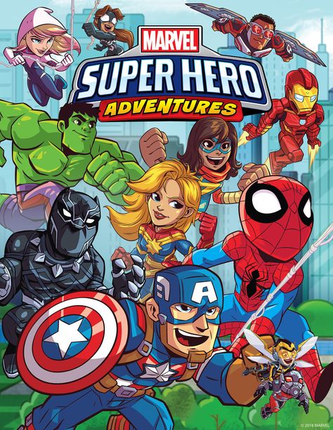 Marvel Super Hero Adventures Season 2 Poster Super Hero Poster, Adventure Marvel, Kapten Marvel, Disney Heroes, Marvel Cartoon, Avengers Cartoon, Marvel News, Marvel Cartoons, Marvel Animation