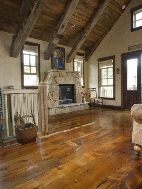 Barnwood Flooring, Log Cabin Flooring, Flooring Styles, Barnwood Floors, Wide Plank Floors, Types Of Wood Flooring, Barn Siding, Antique Flooring, Cabin Floor