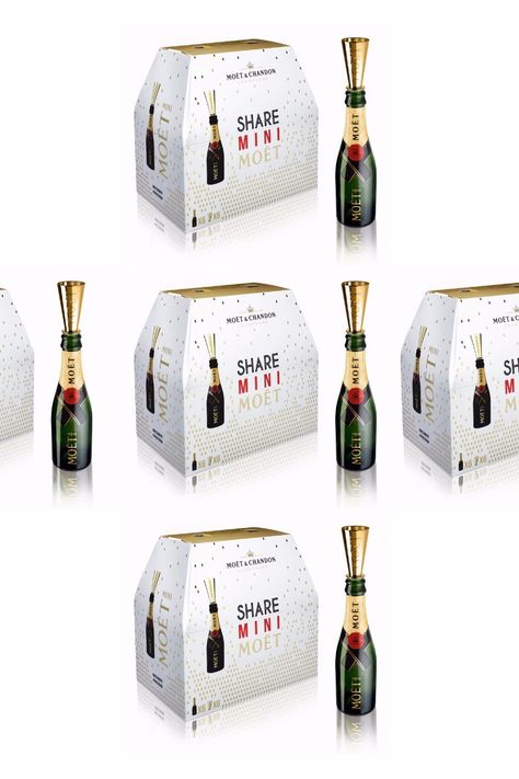 Mini Bottle Cocktails, Mini Moet Bottles Champagne, Small Champagne Bottles, Champagne Favors, Champagne Campaign, Moët Chandon, Mini Champagne Bottles, Champagne Gift, Artist Loft