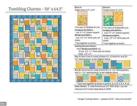 Charm Pack Quilt Patterns, Charm Square Quilt, Quilt Blocks Easy, Charm Pack Quilts, Villa Rosa, Quick Quilt, Charm Quilt, Scrap Quilt Patterns, Lap Quilts