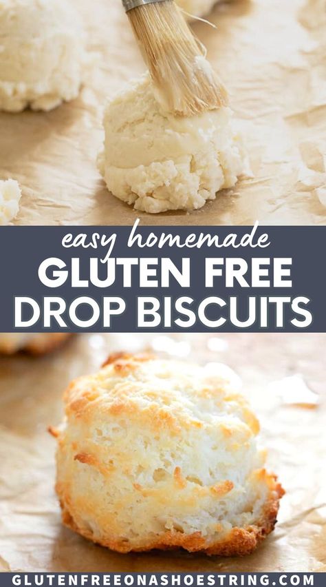 Gluten Free Drop Biscuits, Drop Biscuits Recipe, Gluten Free Biscuits, Drop Biscuits, Biscuits Easy, Gluten Free Eating, Gluten Free Recipes Easy, Low Carb Meals Easy, Gluten Free Breakfasts