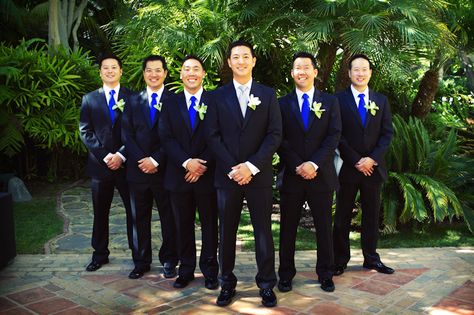 groom's party Cobalt Blue Weddings, Ritz Carlton Wedding, Classic Weddings, Ideas For Wedding Decorations, Royal Blue Wedding, Wedding Pic, Photo Fun, Wedding Groomsmen, Cakes Wedding