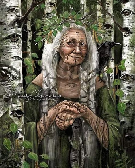 Goddess Rising, Mother Earth Art, The Crone, Baba Jaga, Sacred Science, Spiritual Evolution, Pagan Art, Medicine Woman, Creation Art