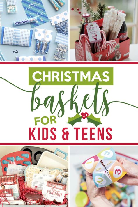 Art Gift Basket, Best Christmas Gift Baskets, Teen Gift Basket, Diy Christmas Baskets, Baskets For Kids, Family Gift Baskets, Homemade Gift Baskets, Christmas Gift Baskets Diy, Kids Gift Baskets