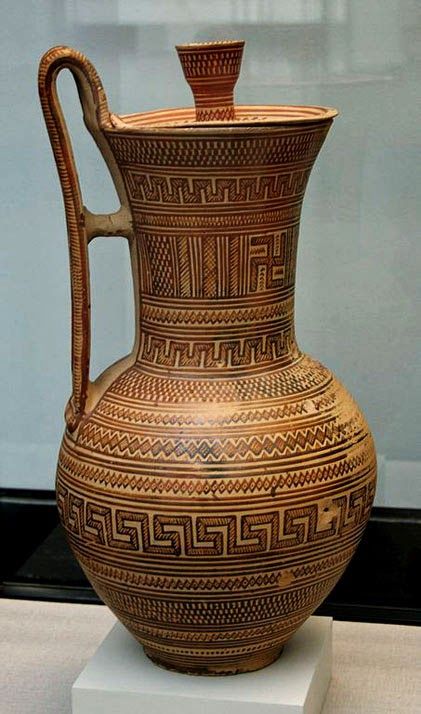 The geometric style is a style of Greek art that developed towards the end of the Dark Age, roughly between 900 BC and 700 BC Ancient Greece Art, Ancient Greek Pottery, Harvard Art Museum, Greece Art, Ancient Greek Art, Greek Pottery, Greek Vases, Ancient Pottery, Ceramics Pottery Art