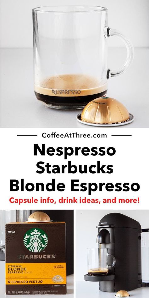 Nespresso Starbucks, Blonde Espresso, Espresso Drink Recipes, Caffeinated Drinks, Coffee Recipes Hot, Homemade Starbucks, Nespresso Recipes, Oat Milk Recipe, Ways To Make Coffee