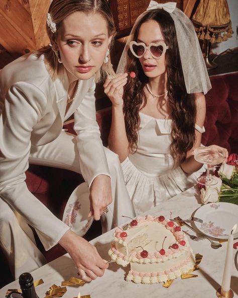 more photos from this incredible shoot with @thefallbride. Thank you again for having me! Location @mothclub For @thefallbride Wedding wear @tanner.fletcher @galvanbridal @mrselfportrait Jewellery @reojewels @thisstoryjewelry @tessametcafle @leletny Shoes @drmartens @loefflerrandall Sunnies @jimmyfairly Models @freyjarefoy @milanisobey MUA @margheritasbrides AD/Production/Styling @hessiastudio Photography @charliemckay Assistant Prod/Styling stnica_snippets Tanner Fletcher, Wedding Wear, Dr. Martens, More Photos, Sunnies, Editorial, Thank You, The Incredibles, Models