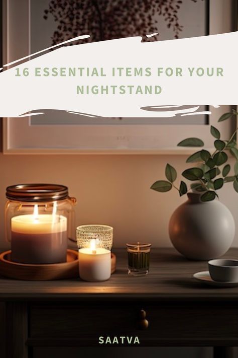 You may have heard that less is more when it comes to the items you keep in your bedroom. But what about your bedroom nightstand? Well, it turns out the items you put on your nightstand or in your bedside table drawers can have an impact on your sleep. 

In this article, we’ll cover some of the best items to keep by your bedside for improved sleep. Go ahead and consider this the ultimate go-to guide for nightstand drawer essentials. Bed Side Table Organization, Bedside Table Essentials, Pink Himalayan Salt Lamp, White Noise Machines, Sleep Supplements, Bedside Drawers, Bedside Table Drawers, White Noise Machine, Pillow Spray