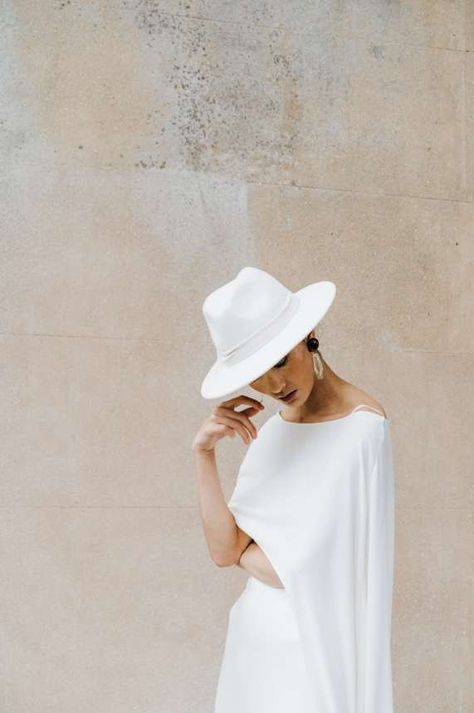 Wedding Dress Quiz, Hat Photography, Bridal Hat, Bridal Fashion Jewelry, Contemporary Wedding, Modern Bridal, Mon Cheri, White Hat, Lily Collins