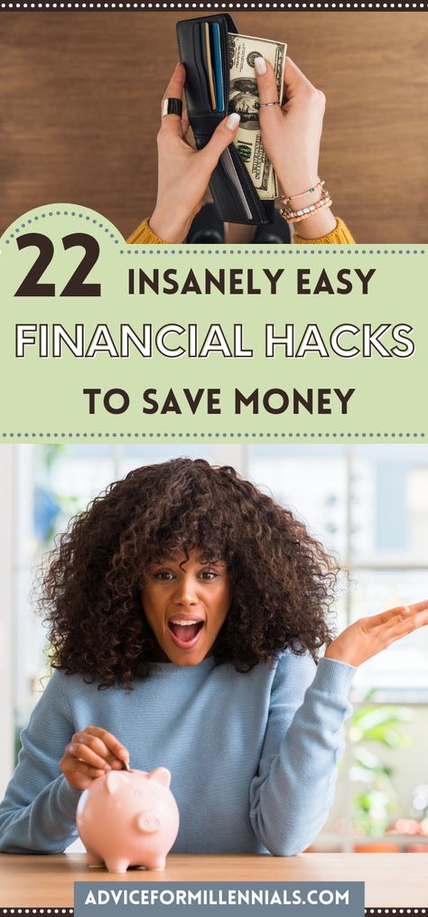 22 insanely easy financial hacks to save money Savings Plan Printable, Financial Hacks, Adulting Hacks, Adulting Tips, Money Saving Hacks, Hacks To Save Money, Adulting 101, Saving Money Frugal Living, Saving Plan