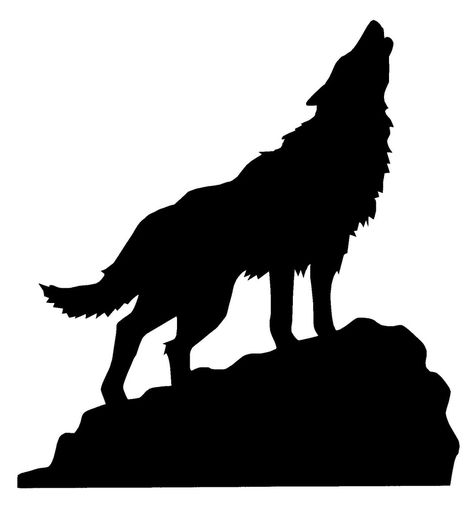 ''Wolf Silhouette Howling on a Hill'' - Clipart ; source: http://www.clipartkid.com/wolf-silhouette-howling-free-cliparts-that-you-can-download-to-you-7komFh-clipart/ Wolf Stencil, Tattoo Crane, Silhouette Animals, Wolf Clipart, Wolf Logo, Art Wolf, Wolf Silhouette, Wolf Photography, Wolf Artwork