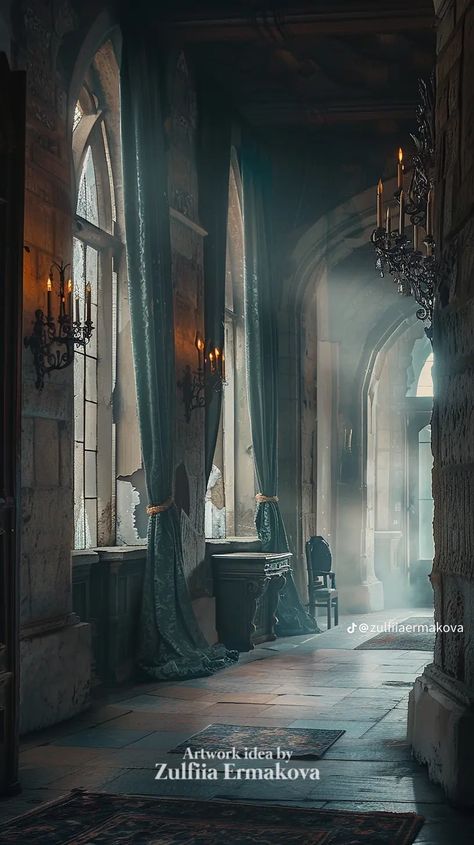 Castle Interior Concept Art, Winterfell Interior, Book Vignettes, Story Concepts, Interior Concept Art, Castle Interior, Dark Castle, Castles Interior, Fantasy Homes