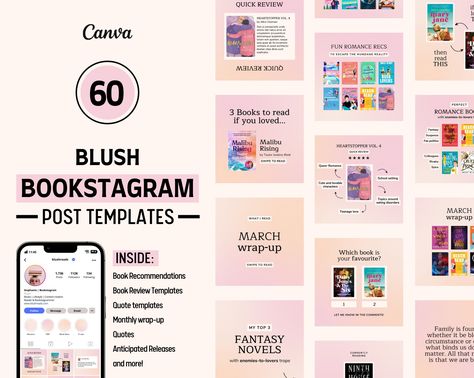 Bookstagram Template Instagram, Instagram Book Template, Book Review Template Instagram Post, Book Review Instagram Post, Bookstagram Post Template, Canva Bookstagram, Reviews Template Instagram, Bookstagram Templates, Bookstagram Aesthetic