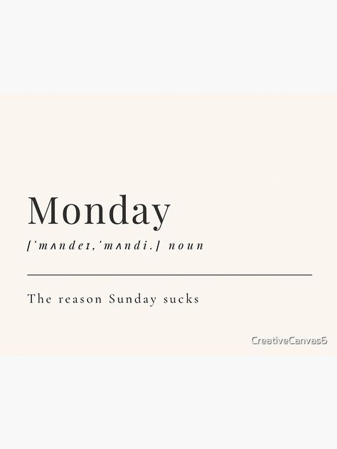 "Funny Aesthetic Dictionary Definition of 'Monday'" Sticker for Sale by CreativeCanvas6 Aesthetic Dictionary, Definitions Aesthetic, Monday Sticker, Funny Aesthetic, Dictionary Definitions, Short Quotes, Funny, Quotes, For Sale