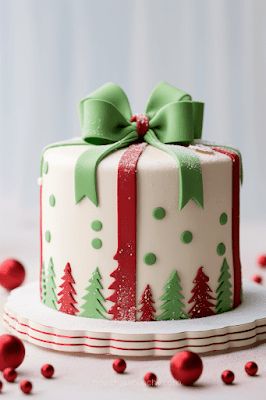 50+ Buttercream Christmas Cakes to Lust After | PARTY INSPO | Now thats Peachy Christmas Cakes Easy Decoration, Funny Christmas Cakes, Christmas Birthday Cakes For Women, Christmas Cake Easy Decoration, Easy Christmas Cake Ideas, Christmas Cake Birthday, Candy Cane Christmas Cake, Christmas Theme Cake Ideas, Christmas Cake Two Tier